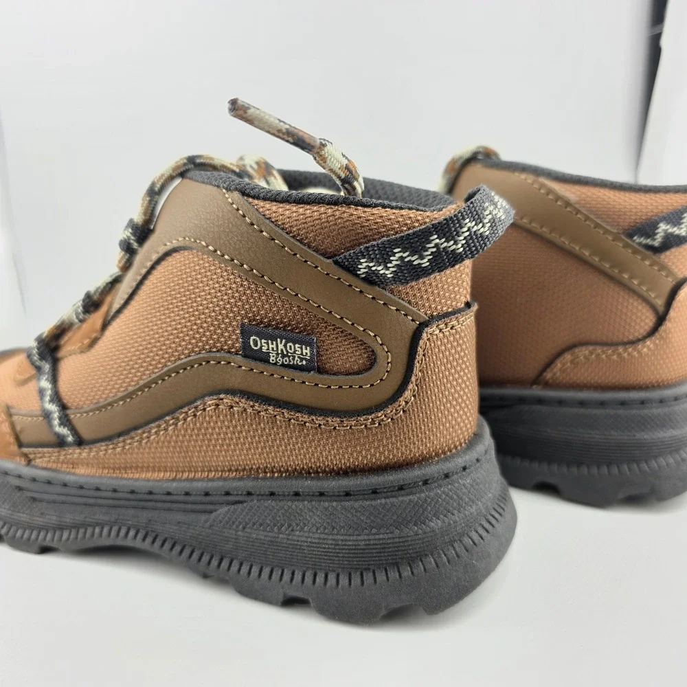 OshKosh B'gosh Vuelta Hiking Boots Toddler Size 12 Brown EXCELLENT Outdoor Camp